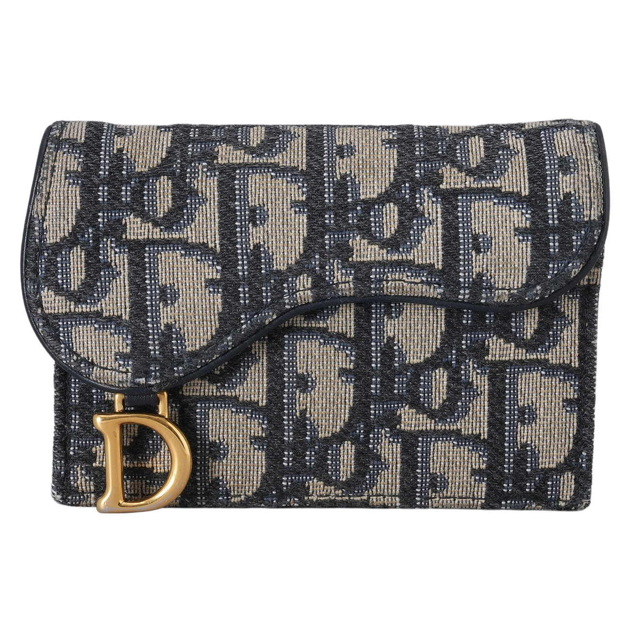 CHRISTIAN DIOR(USED)디올 오블리크 새들 카드지갑